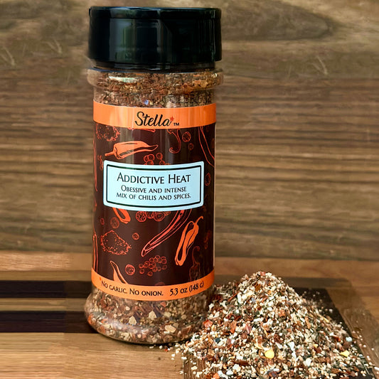 Aleppo, cayenne and red pepper chilis meld well with spices that ignite a fiery balanced kick to just about anything.