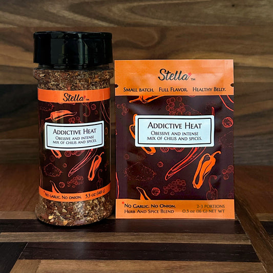 Addictive Heat Chili & Spice Blend: 5.3 oz. Bottle, 2-3 Portion Mini
